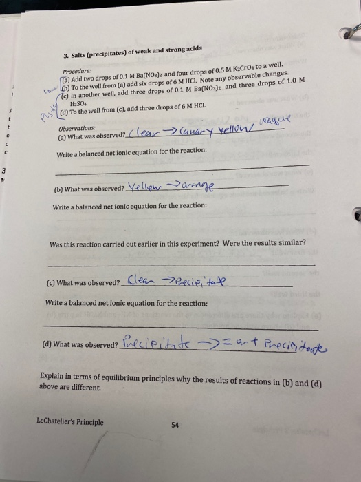 Solved Part B: Complex ion solution equilibrium 1. | Chegg.com