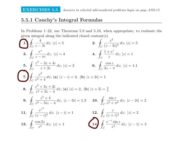 Solved In Problems 1-22, use Theorems 5.9 and 5.10, when | Chegg.com