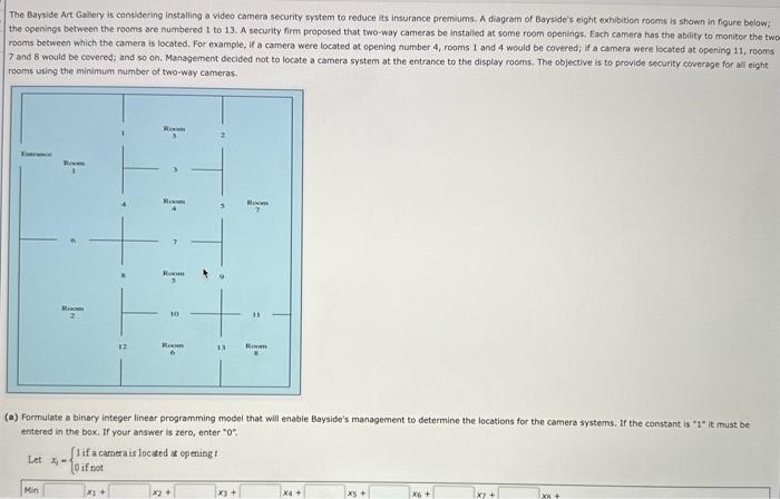 Solved The Bayside Art Gallery is considering installing a | Chegg.com