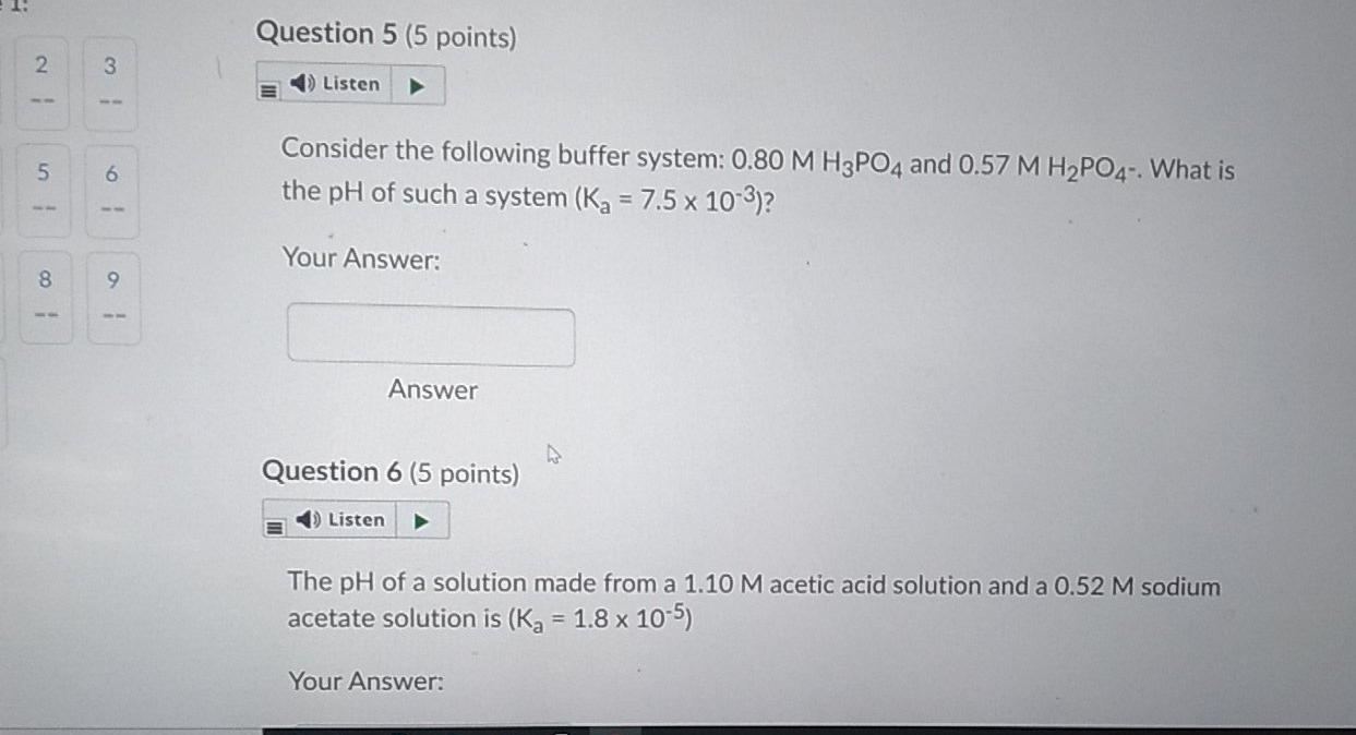 Solved Buffers Resist Changes In PH True False Question 2 5 Chegg Com   Image