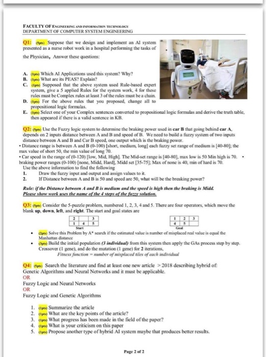 FACULTY OF ENGINEERING AND INFORMATION TECHNOLOGY | Chegg.com