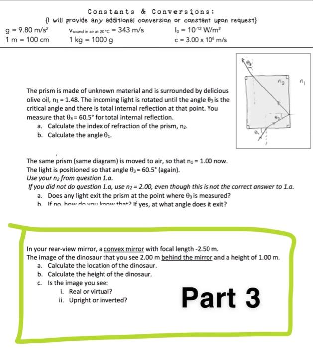 Solved constants & conversions : {l will provide any | Chegg.com