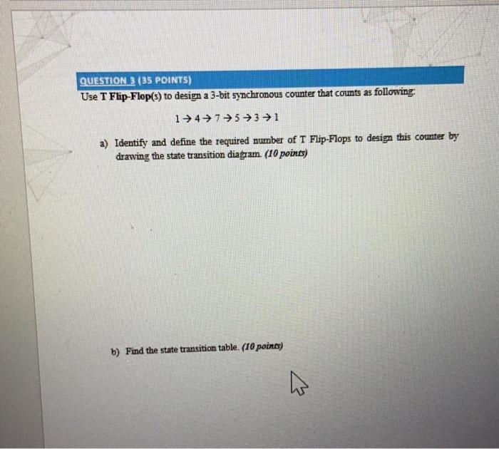 Solved QUESTION 2 (BS POINTS) Design a sequential circuit | Chegg.com