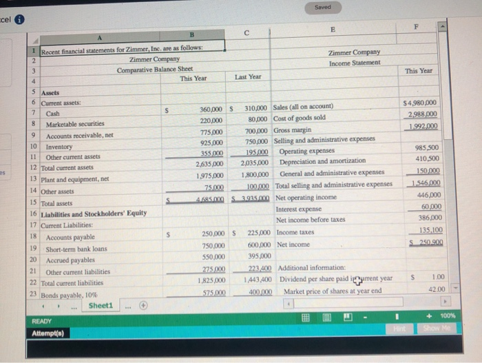 Solved 1. Compute and interpret financial ratios that | Chegg.com