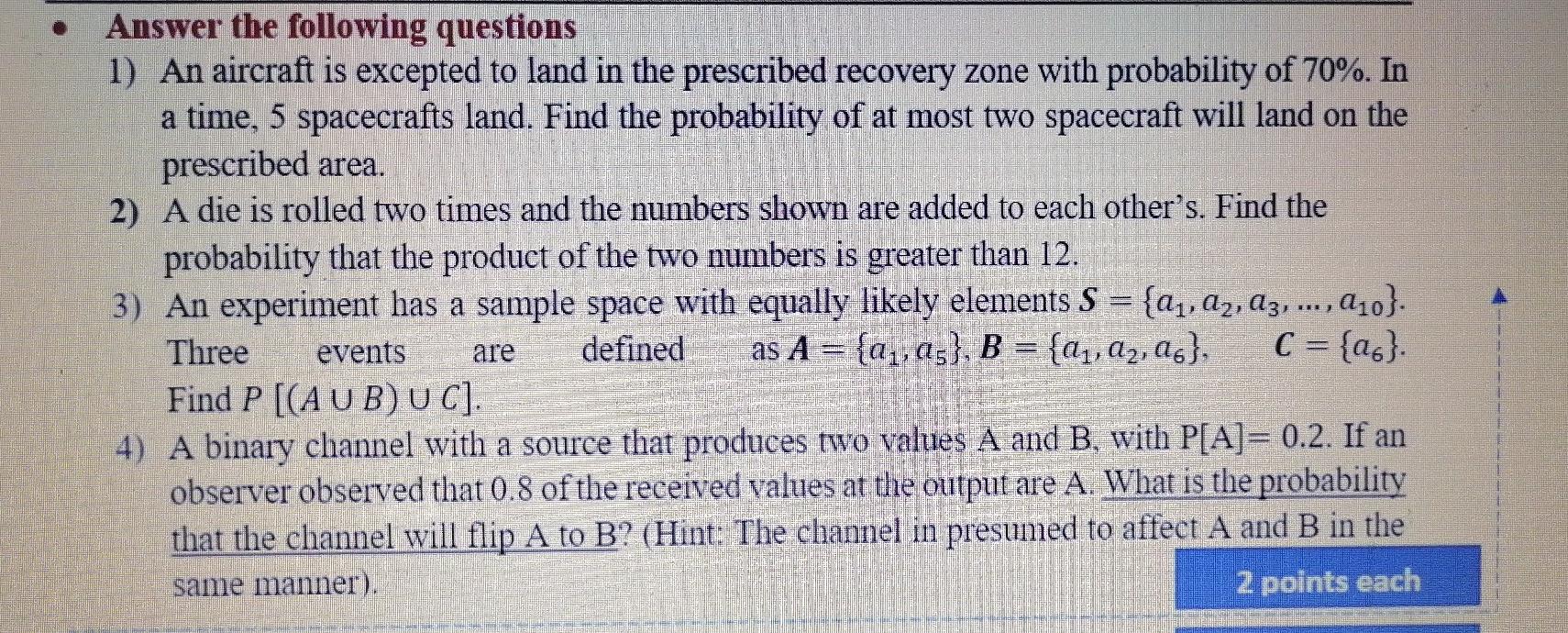 Solved Answer the following questions 1) An aircraft is | Chegg.com