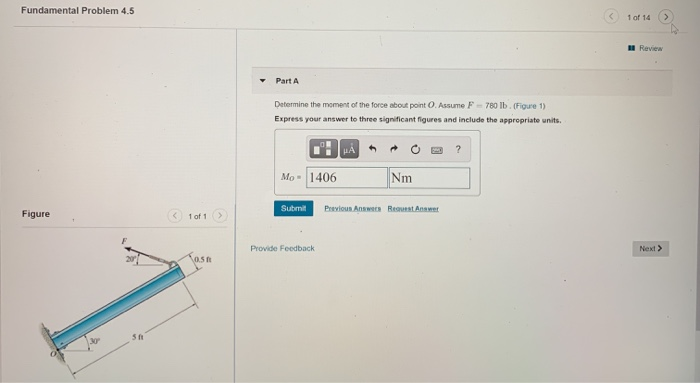 Solved Fundamental Problem 4.5 1 of 14 1 Review Part A | Chegg.com