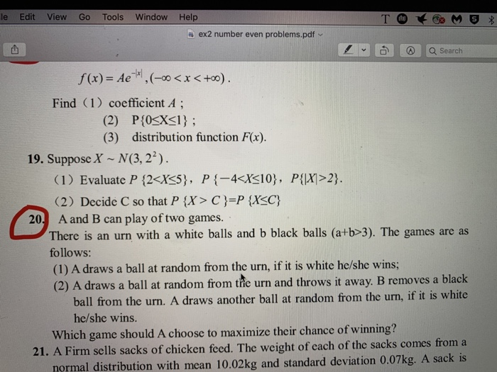 Solved Edit Le View Go Tools Window Help T Ex2 Number Even Chegg Com