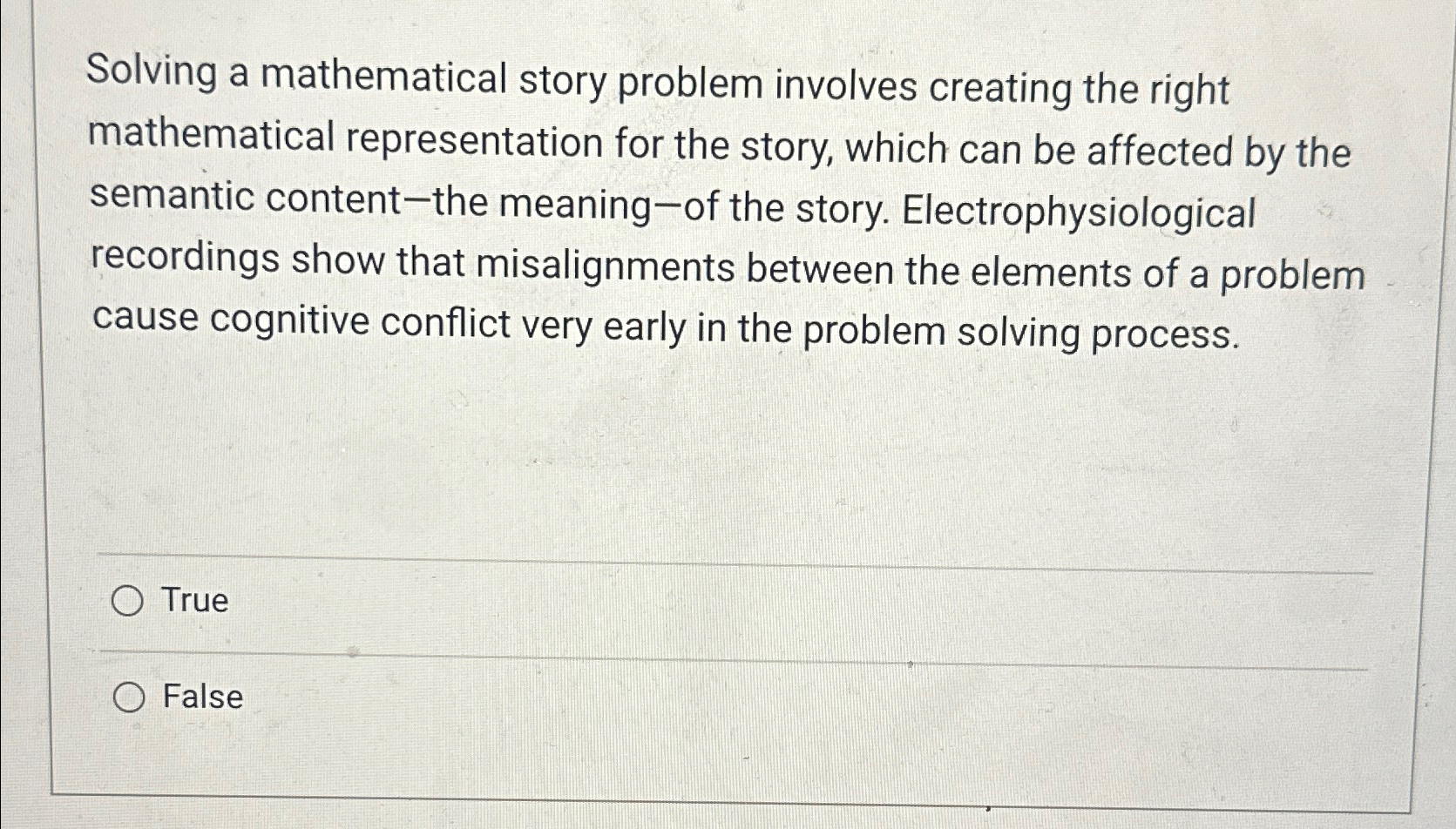 Solved Solving a mathematical story problem involves | Chegg.com