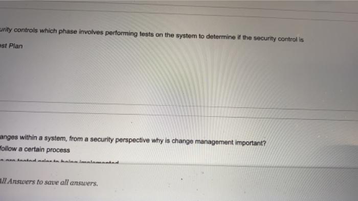 Solved QUESTION 18 Within the change management process it | Chegg.com