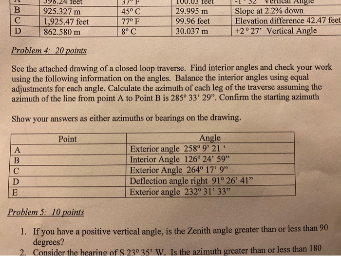 Solved find the interior angles and check work with the | Chegg.com