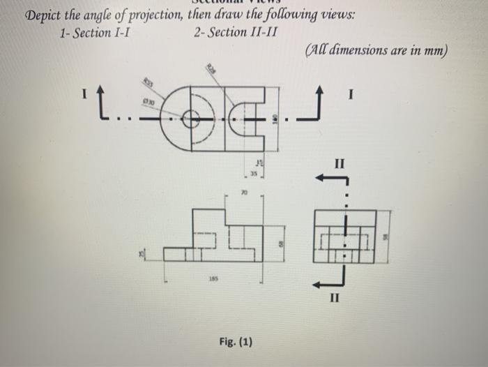 Solved Depict the angle of projection, then draw the | Chegg.com