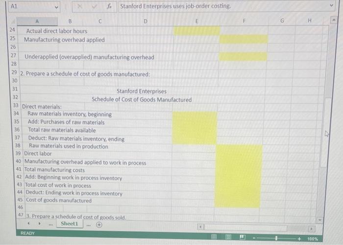 Solved 1. Compute Applied Overhead And Determine The Amount | Chegg.com