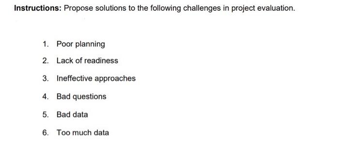 Solved Instructions: Propose solutions to the following | Chegg.com