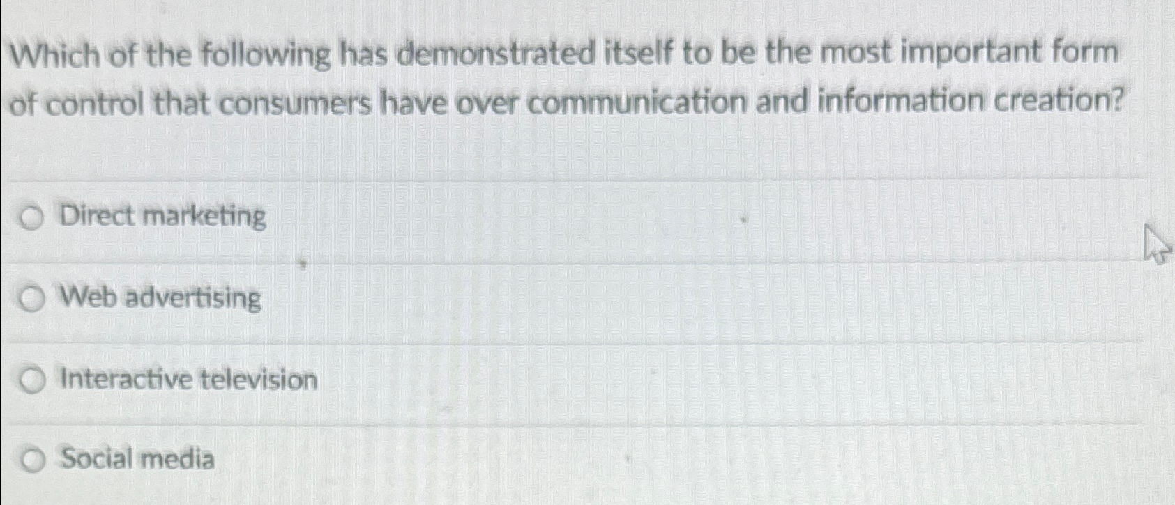 Solved Which of the following has demonstrated itself to be | Chegg.com
