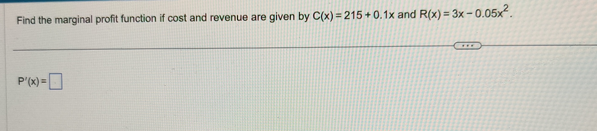 Solved Find the marginal profit function if cost and revenue | Chegg.com