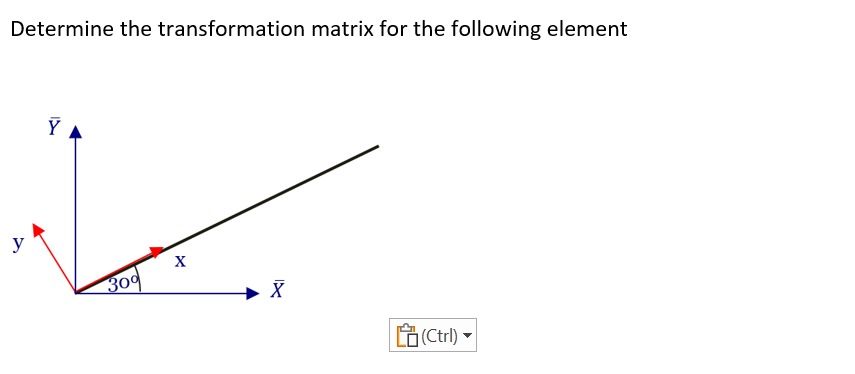 Solved Determine the transformation matrix for the following | Chegg.com