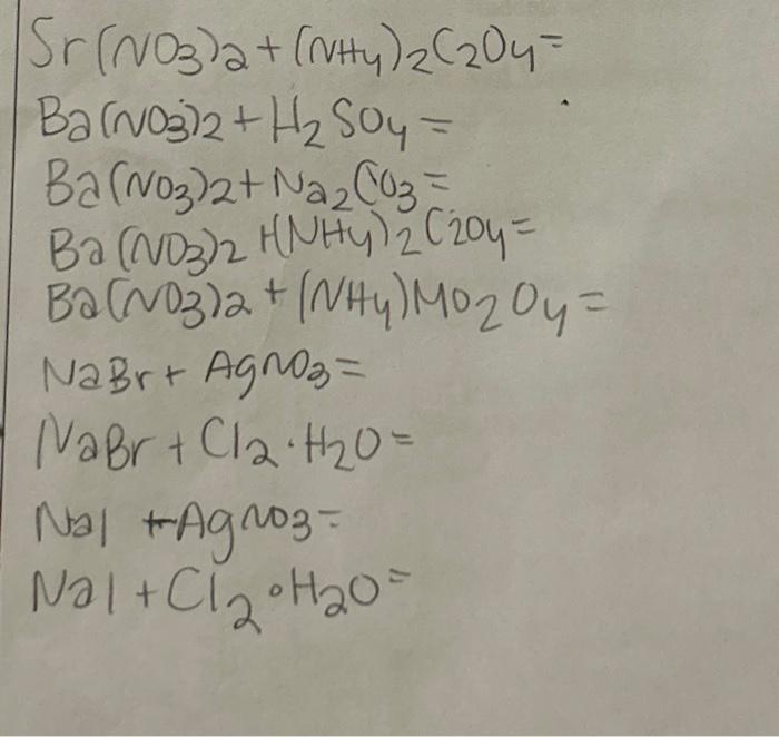 Solved Write the net ionic equation for each reaction that | Chegg.com