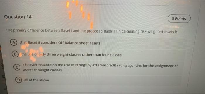 Solved Question 14 5 Points The primary difference between | Chegg.com
