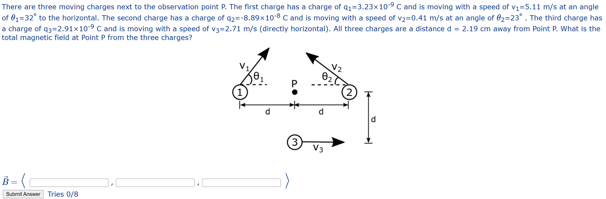 Solved What is the total magnetic field at Point P from the | Chegg.com