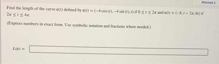 Solved Find The Arc Length Of The Curve 1603