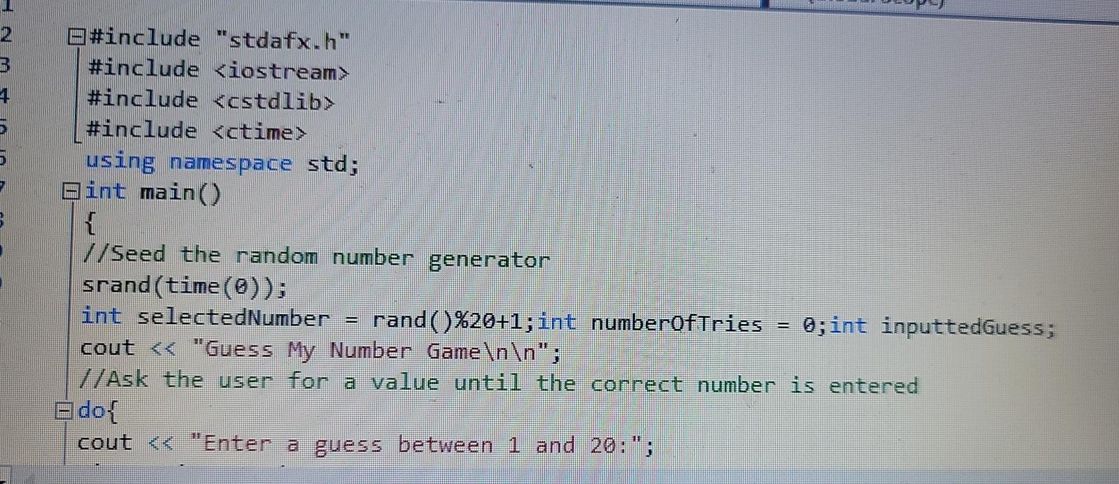 Solved Assignment View the code in the Guessing Game.cpp | Chegg.com