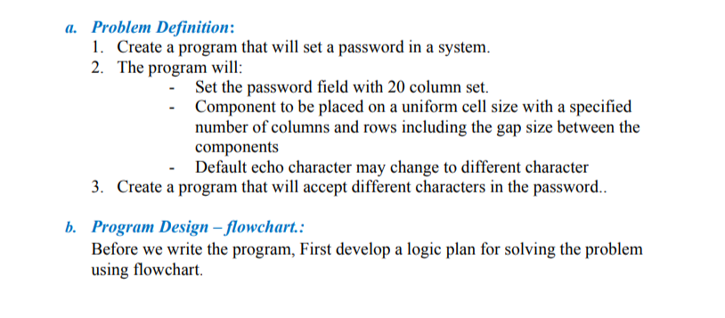 Solved hi help me, please create a FLOWCHART for this | Chegg.com