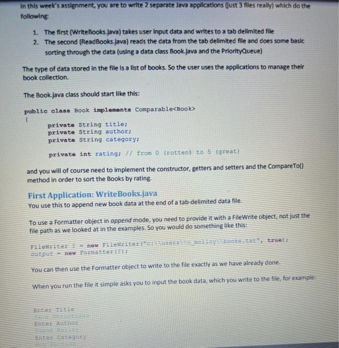 Solved In this week's assignment, you are to write 2 | Chegg.com