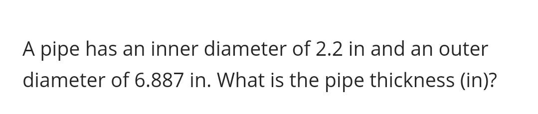 solved-a-pipe-has-an-inner-diameter-of-2-2-in-and-an-outer-chegg