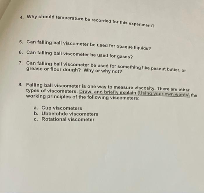Solved Experiment number 1 (Falling Ball