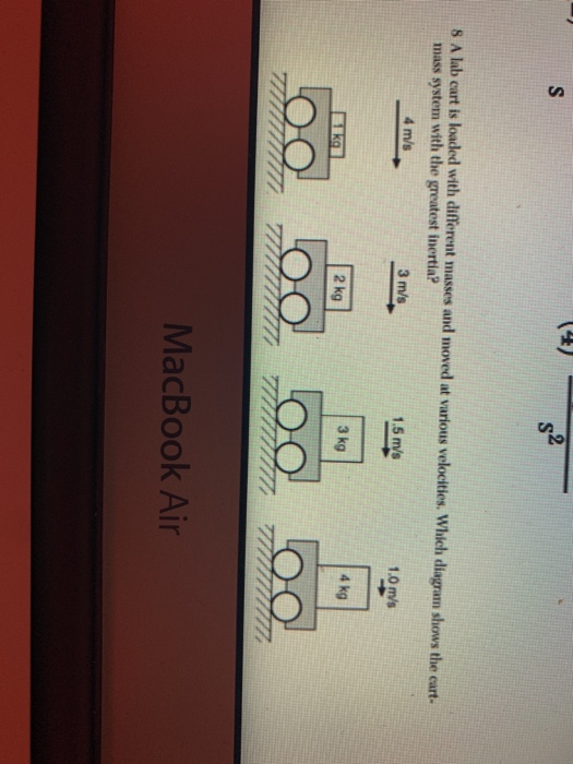 Solved GP 8 A lab cart is loaded with different masses and