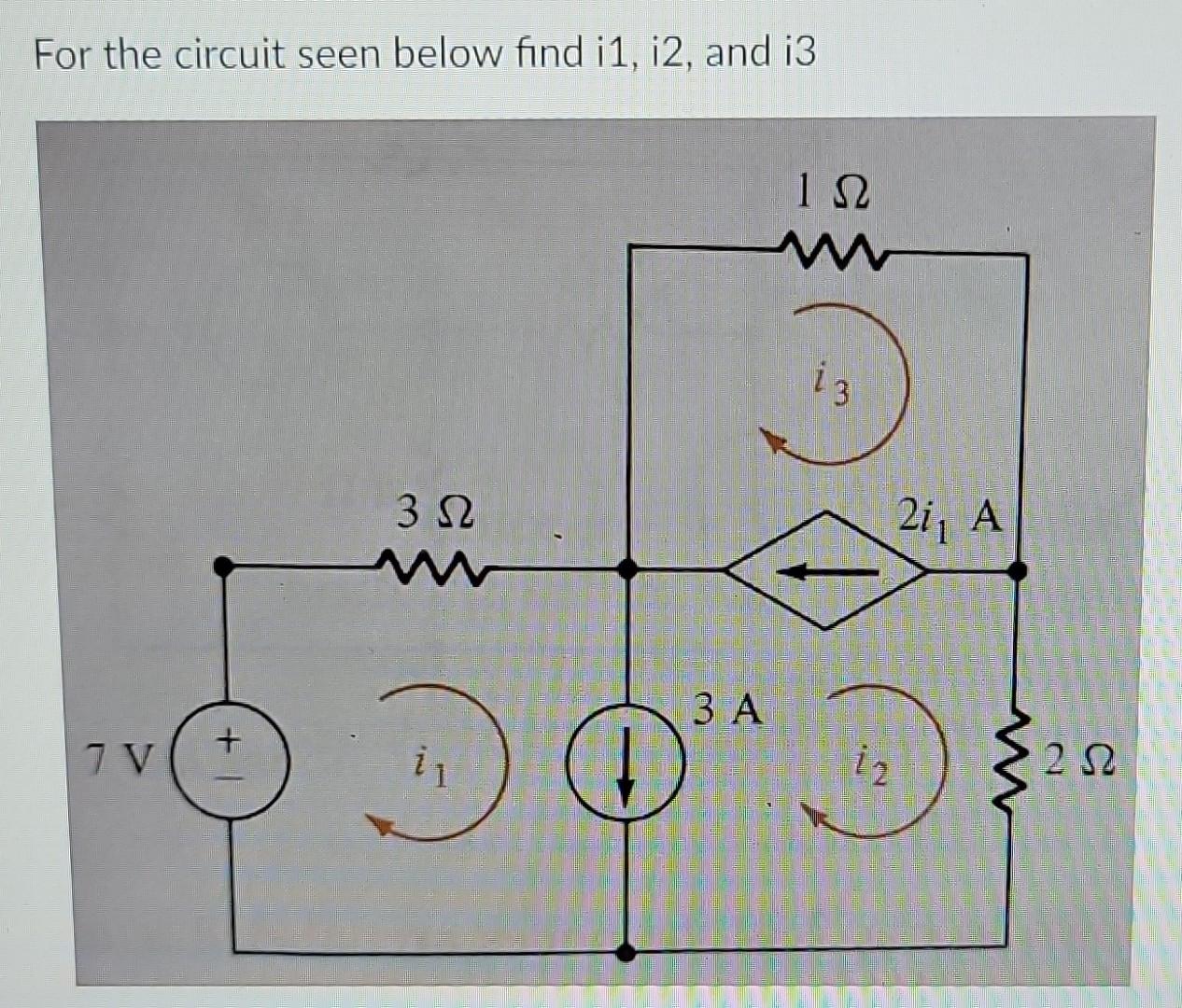 Solved For The Problem Below, Solve Using Mesh Analysis. You | Chegg.com