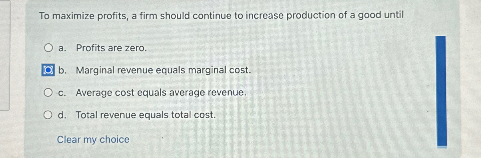 Solved To maximize profits, a firm should continue to | Chegg.com