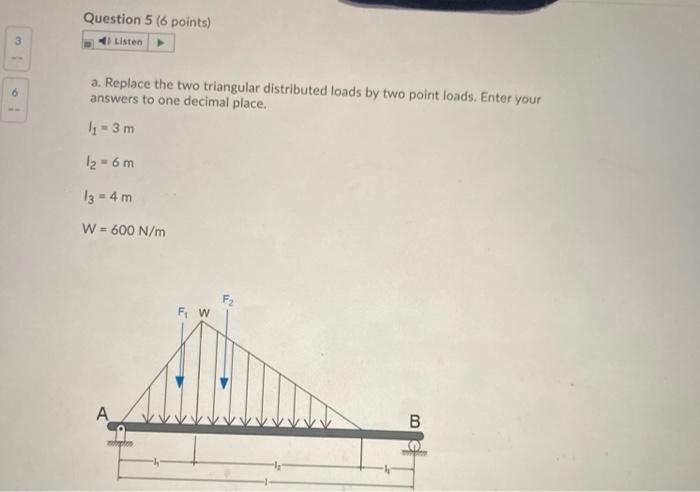 Solved Question 5 (6 points) 3 Listen 1 6 a. Replace the two | Chegg.com