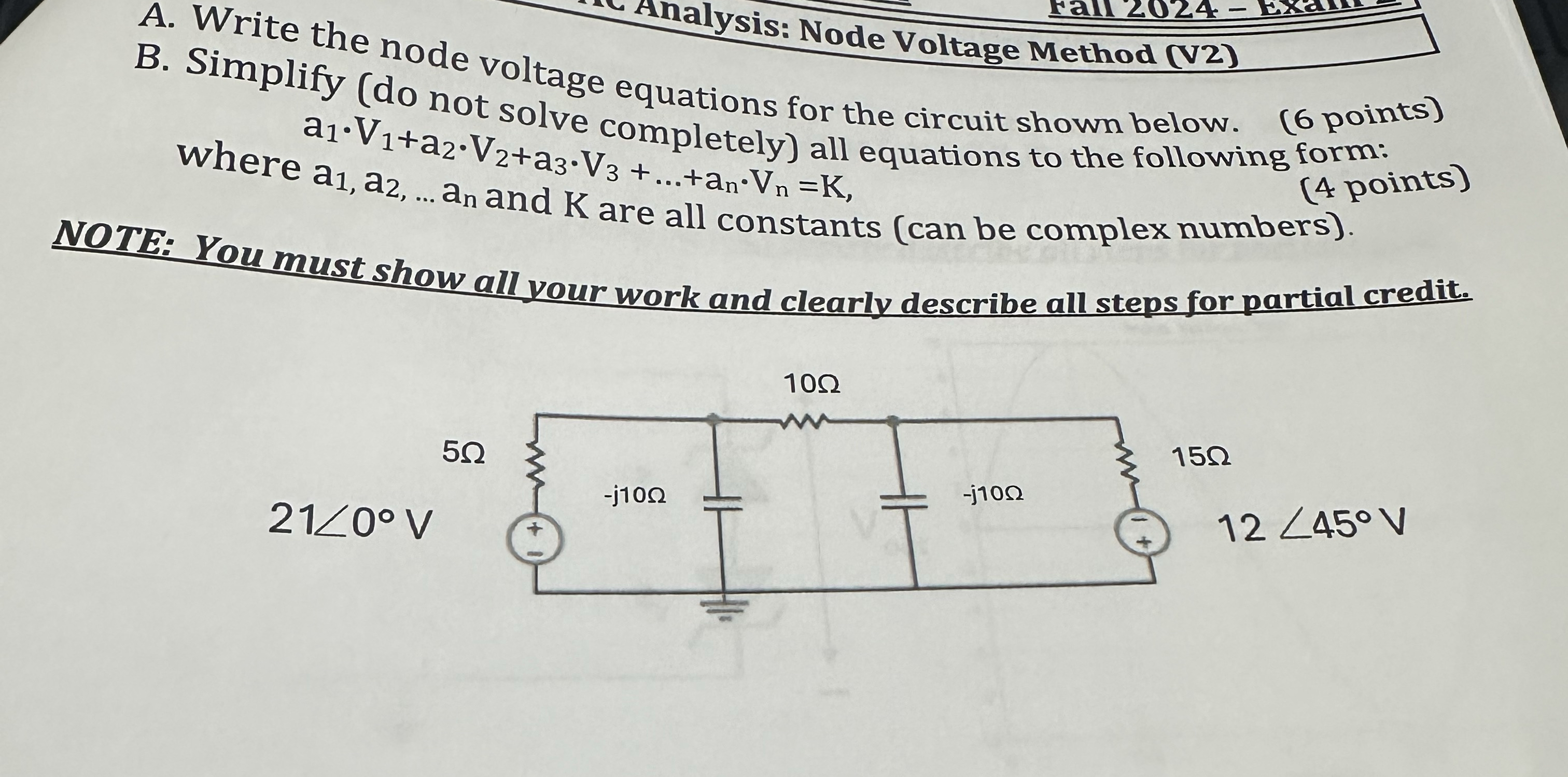 Solved Analysis: Node Voltage Method (V2)B. ﻿Simplify (do | Chegg.com