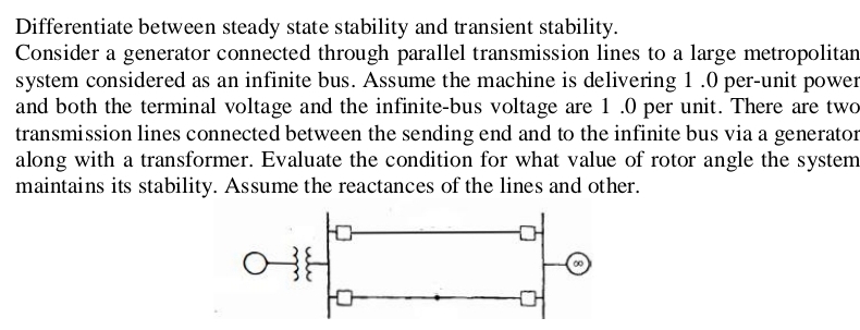 Solved Differentiate between steady state stability and | Chegg.com