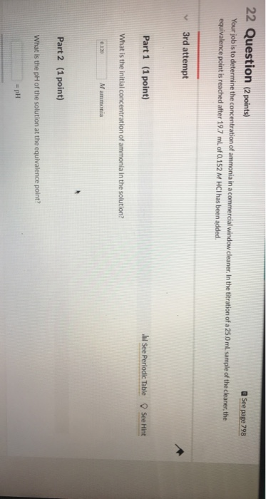 Solved 22 Question (2 points) See page 798 Your job is to | Chegg.com