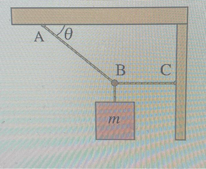 Solved Find The Tension In The Two Cords Shown In (Fig.1). | Chegg.com