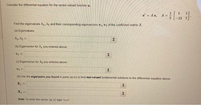 Solved Consider the differential equation for the | Chegg.com