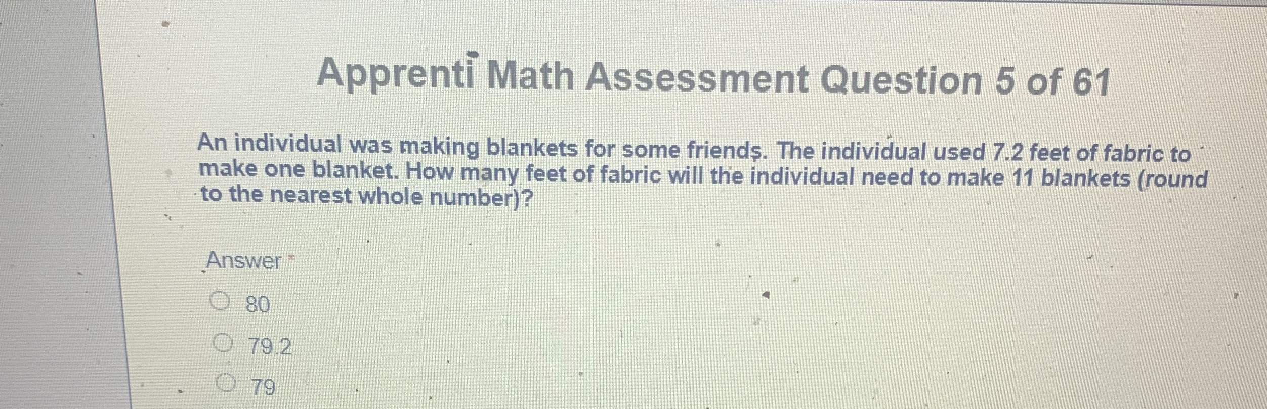 Solved Apprentī ﻿Math Assessment Question 5 ﻿of 61An | Chegg.com