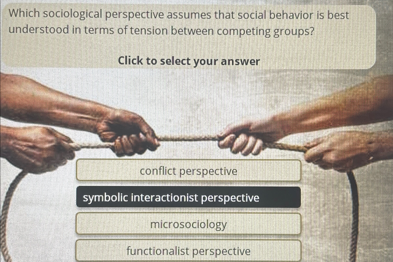 Solved Which sociological perspective assumes that social | Chegg.com