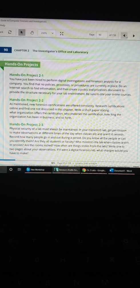 Guide to Computer Forensies and Investigations Help | Chegg.com