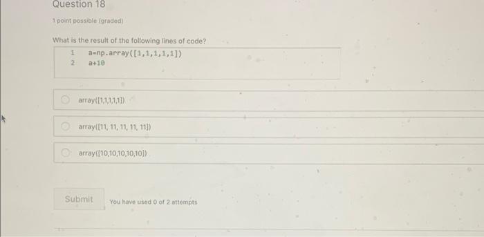 Solved array({11,11,11,11,11}) array ({10,10,10,10,10]) You | Chegg.com