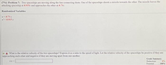 Solved Problem 4 Two Spaceships Approach Each Other Moving Chegg Com