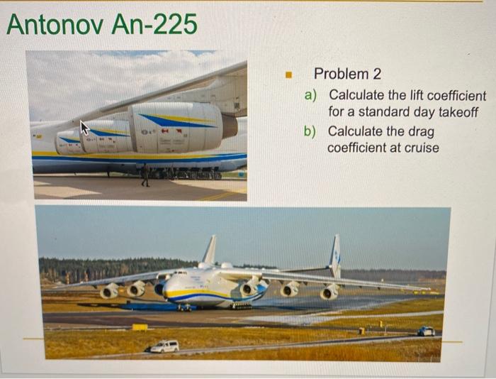 Solved Antonov An 225 Problem 2 The Antonov An 225 Is Th Chegg Com