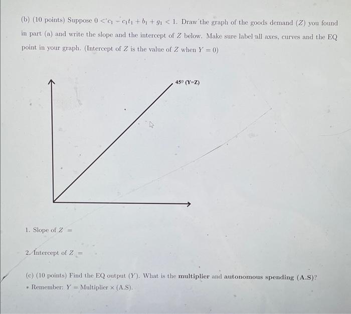 Solved (b) (10 Points) Suppose 0