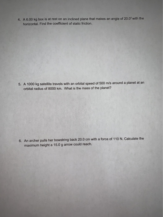 Solved Physics 20. I need help with these as soon as | Chegg.com