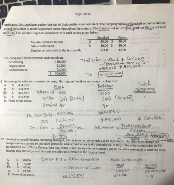Solved I need an answer to 10 and 12 only please show me the | Chegg.com