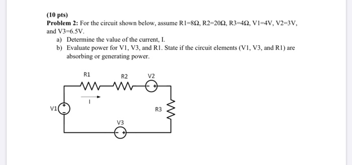 Solved (10 pts) Problem 2: For the circuit shown below, | Chegg.com