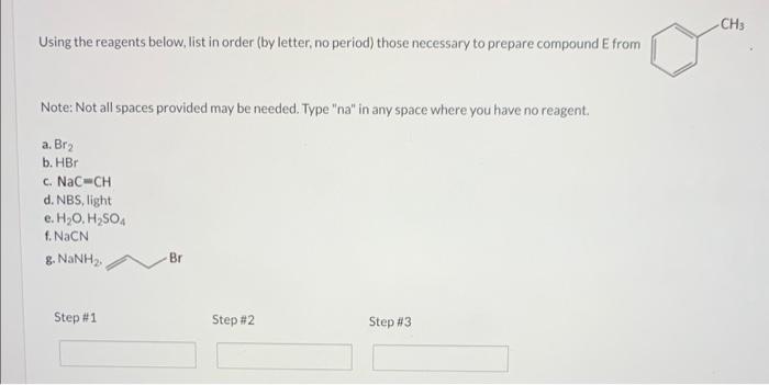 Solved Show How To Synthesize Each Of The Following Using | Chegg.com