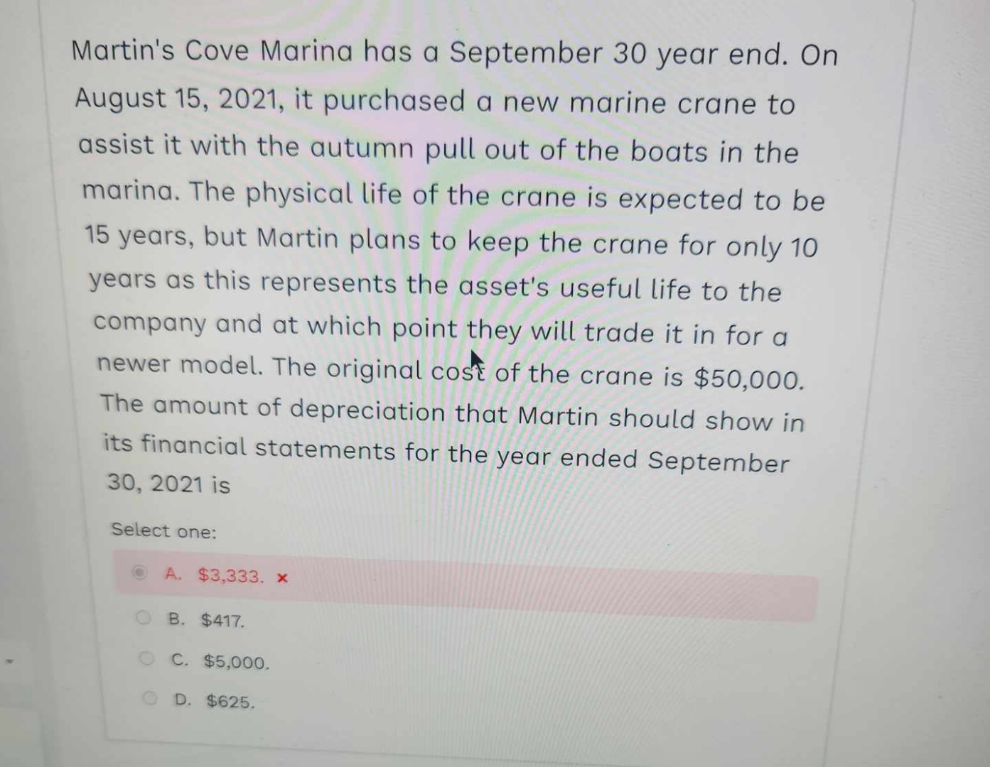 Martin's Cove Marina has a September 30 ﻿year end. On | Chegg.com